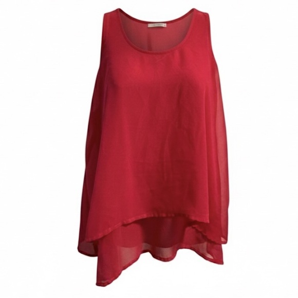 Charming Charlie Pink Fuchsia Layered Tank Top Medium - Picture 16 of 16
